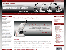 Tablet Screenshot of leonhardinstrument.com